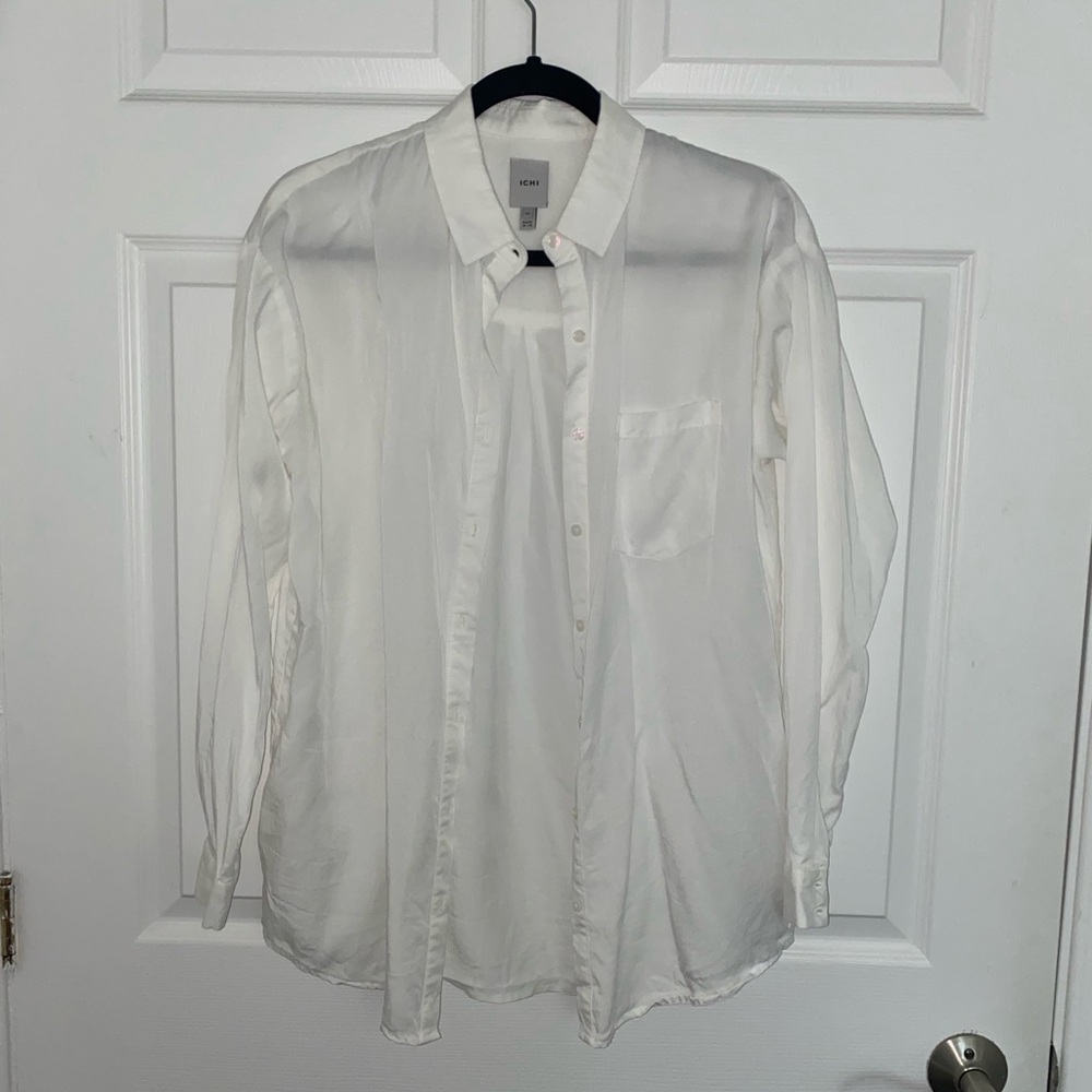 ICHI Classic White Women's Shirt